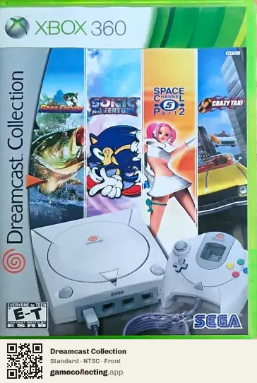 Dreamcast Collection Xbox 360, NTSC box front