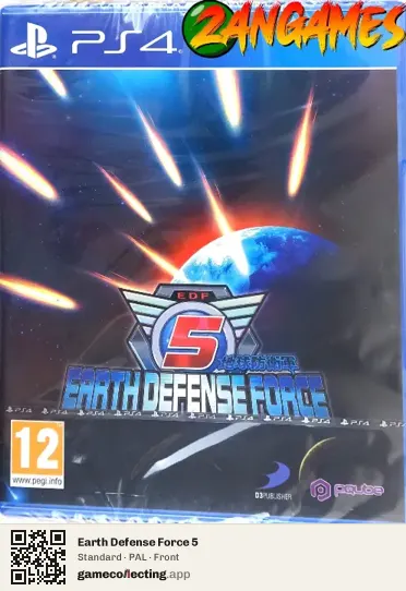 Earth Defense Force 5 PlayStation 4, PAL box front