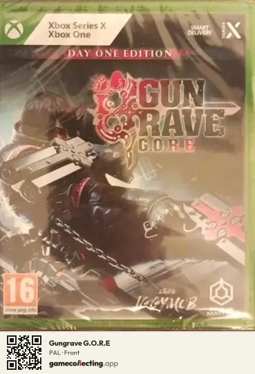 Gungrave G.O.R.E Xbox Series X, PAL box front