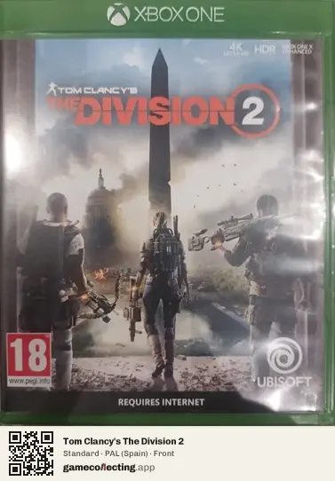 Tom Clancy's The Division 2 Xbox One, Spain box front