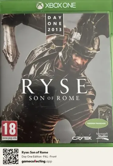 Ryse: Son of Rome Xbox One, PAL box front