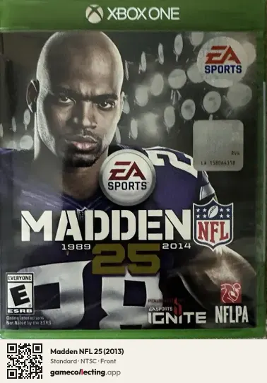 Madden NFL 25 (2013) Xbox One, NTSC box front