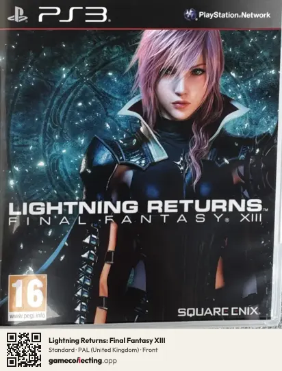 Lightning Returns: Final Fantasy XIII PlayStation 3, United Kingdom box front