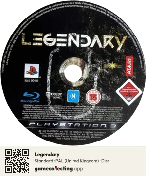 Legendary PlayStation 3, PAL disc