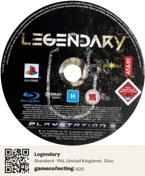 Legendary PlayStation 3, PAL disc
