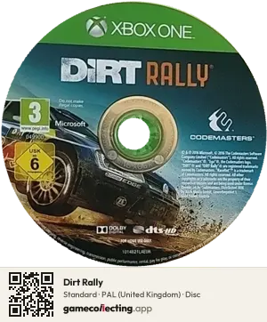 Dirt Rally Xbox One, PAL disc