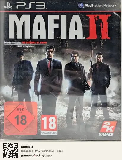 Mafia II PlayStation 3, Germany box front