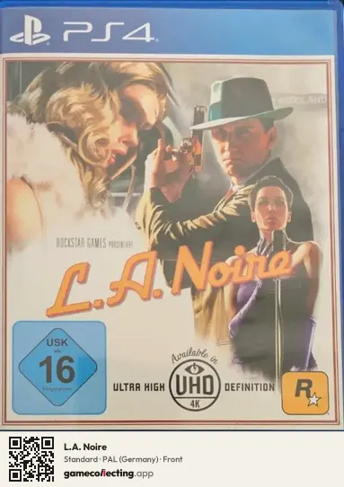 L.A. Noire PlayStation 4, Germany box front