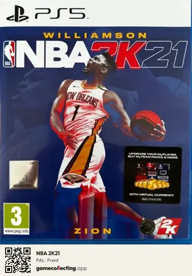 NBA 2K21 PlayStation 5, PAL box front