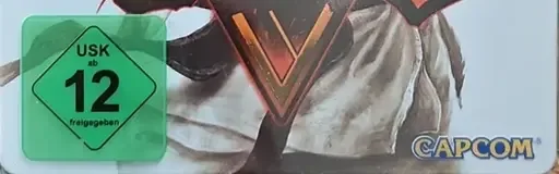 Street Fighter V, the USK square on its front