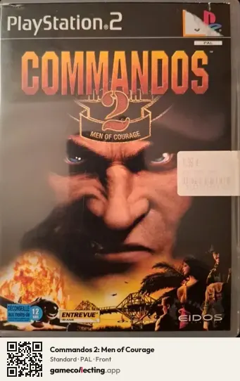 Commandos 2: Men of Courage PlayStation 2, PAL box front