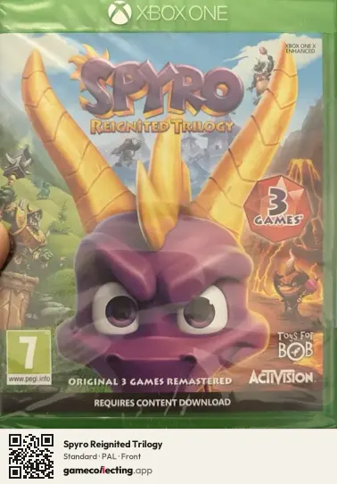 Spyro Reignited Trilogy Xbox One, PAL box front