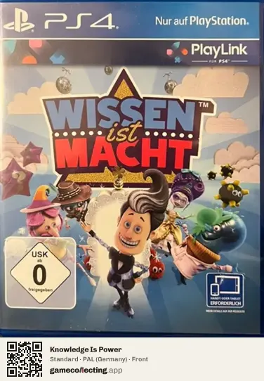 Knowledge Is Power PlayStation 4, Germany box front