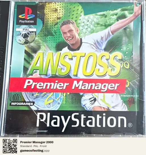 Premier Manager 2000 PlayStation, PAL box front