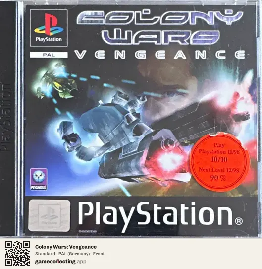 Colony Wars: Vengeance PlayStation, Germany box front