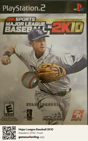 Major League Baseball 2K10 PlayStation 2, NTSC box front
