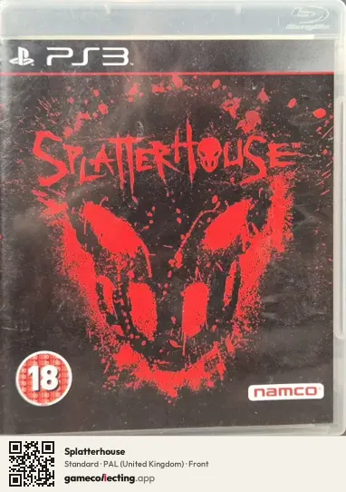 Splatterhouse PlayStation 3, United Kingdom box front