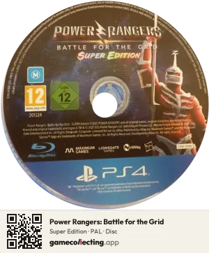 Power Rangers: Battle for the Grid PlayStation 4, PAL disc