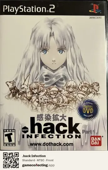 .hack Infection PlayStation 2, NTSC box front