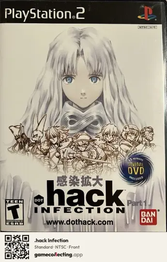 .hack Infection PlayStation 2, NTSC box front