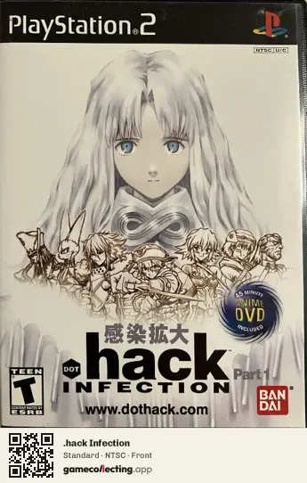 .hack Infection PlayStation 2, NTSC box front