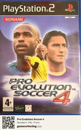 Pro Evolution Soccer 4 PlayStation 2, PAL box front
