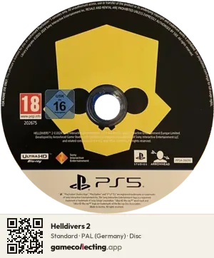 Helldivers 2 PlayStation 5, PAL disc