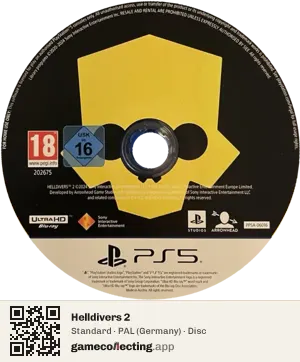 Helldivers 2 PlayStation 5, PAL disc