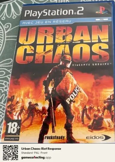 Urban Chaos: Riot Response PlayStation 2, PAL box front