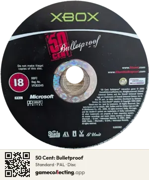 50 Cent: Bulletproof Xbox, PAL disc