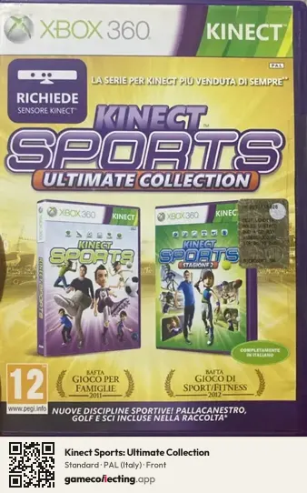 Kinect Sports: Ultimate Collection Xbox 360, Italy box front