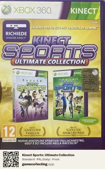 Kinect Sports: Ultimate Collection Xbox 360, Italy box front