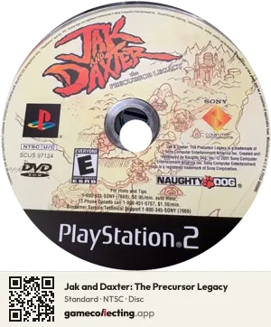 Jak and Daxter: The Precursor Legacy PlayStation 2, NTSC disc