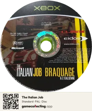 The Italian Job Xbox, PAL disc
