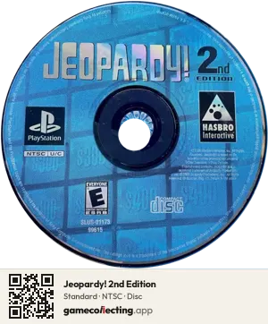 Jeopardy! 2nd Edition PlayStation, NTSC disc