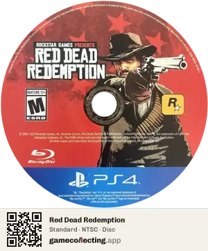 Red Dead Redemption PlayStation 4, NTSC disc