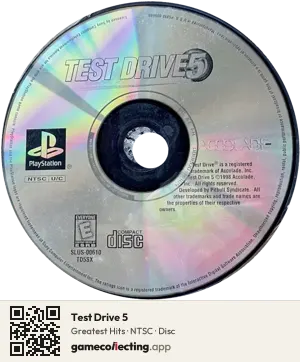 Test Drive 5 PlayStation, NTSC disc