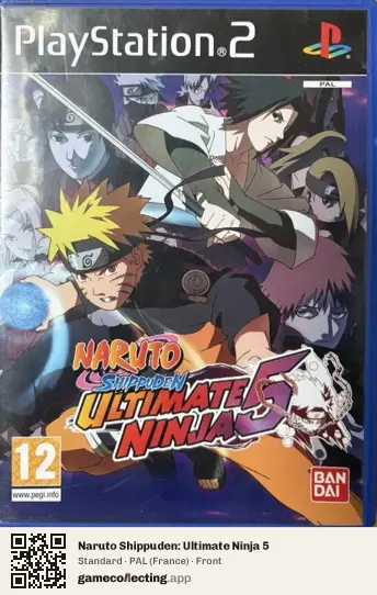 Naruto Shippuden: Ultimate Ninja 5 PlayStation 2, France box front