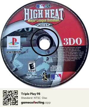 Triple Play 98 PlayStation, NTSC disc