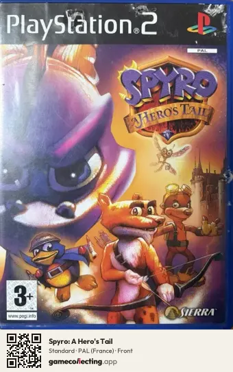 Spyro: A Hero's Tail PlayStation 2, France box front