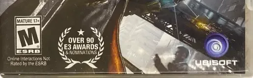 Watch Dogs, the ESRB box on its front