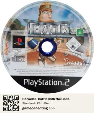 Heracles: Battle with the Gods PlayStation 2, PAL disc