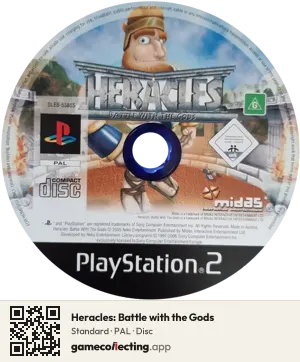 Heracles: Battle with the Gods PlayStation 2, PAL disc