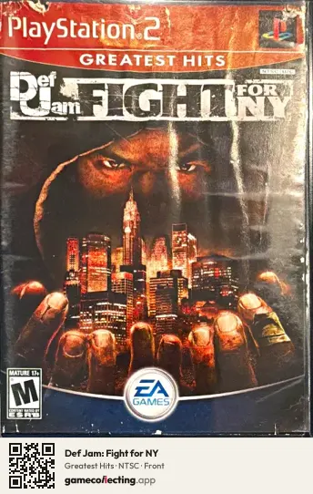 Def Jam: Fight for NY PlayStation 2, NTSC box front
