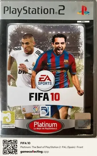 FIFA 10 PlayStation 2, Spain box front