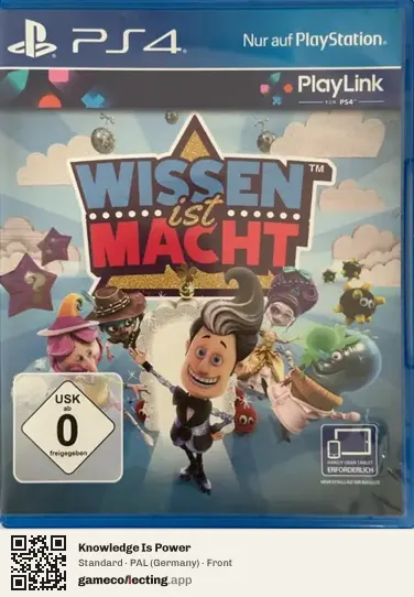 Knowledge Is Power PlayStation 4, Germany box front
