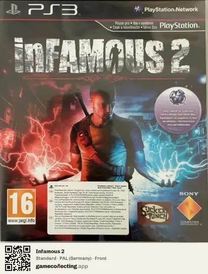Infamous 2 PlayStation 3, Germany box front