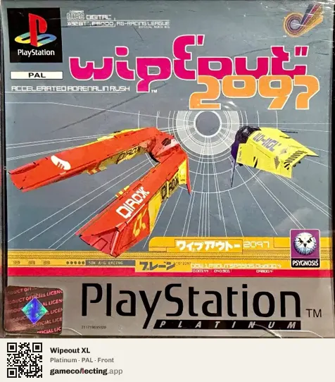 Wipeout XL PlayStation, PAL box front