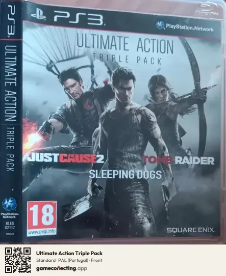 Ultimate Action Triple Pack PlayStation 3, Portugal box front