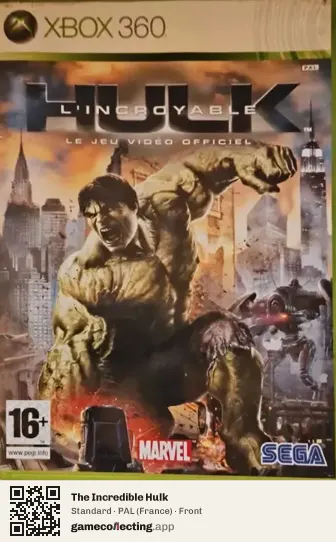 The Incredible Hulk Xbox 360, France box front